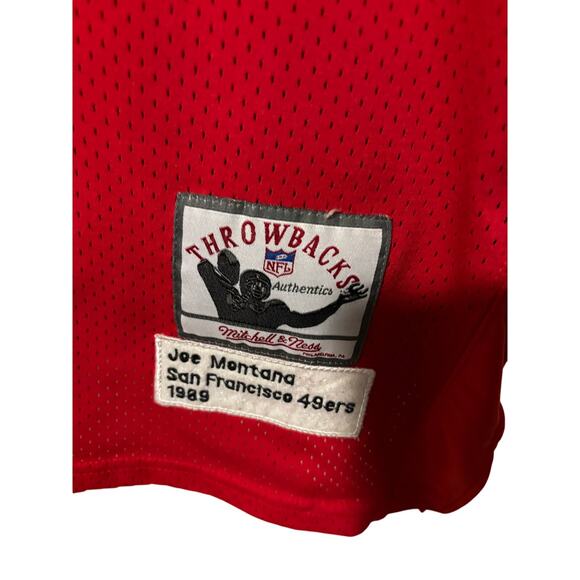 Joe Montana San Francisco 49ers 1989 Mitchell and Ness Throwback Jersey - Picture 3 of 3